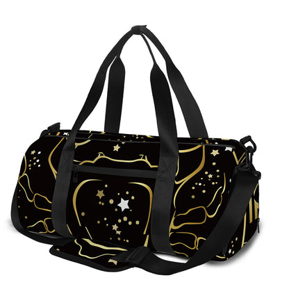 Gold And Black Cancer Sign Print Gym Bag