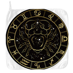 Gold And Black Cancer Sign Print Hand Towel
