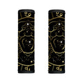 Gold And Black Cancer Sign Print Handle Covers