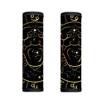 Gold And Black Cancer Sign Print Handle Covers
