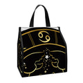 Gold And Black Cancer Sign Print Insulated Lunch Tote