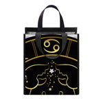 Gold And Black Cancer Sign Print Insulated Lunch Tote