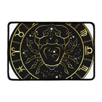 Gold And Black Cancer Sign Print Kitchen Mat