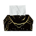 Gold And Black Cancer Sign Print Rectangle Tissue Box Cover
