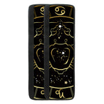 Gold And Black Cancer Sign Print Refrigerator Handle Covers