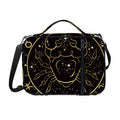 Gold And Black Cancer Sign Print Shoulder Strap Bible Bag