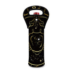 Gold And Black Cancer Sign Print Single Neoprene Wine Tote