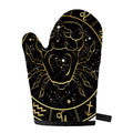 Gold And Black Cancer Sign Print Single Oven Mitt