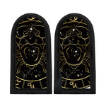 Gold And Black Cancer Sign Print Skillet Handle Cover