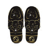 Gold And Black Cancer Sign Print Slippers