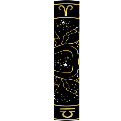 Gold And Black Cancer Sign Print Table Runner