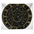 Gold And Black Cancer Sign Print Tapestry