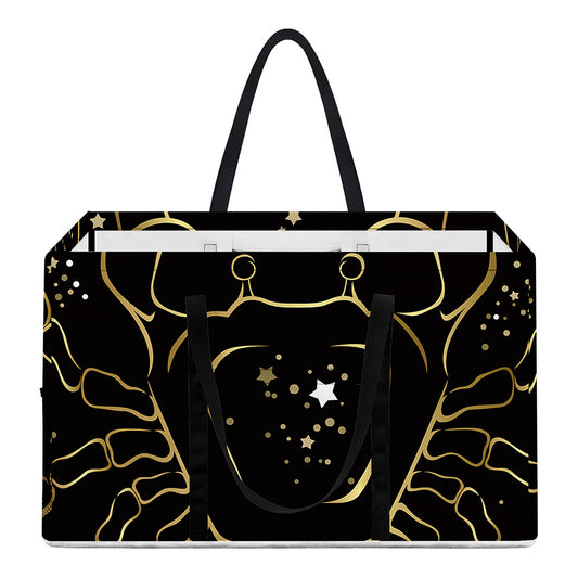 Gold And Black Cancer Sign Print Utility Tote Bag