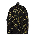 Gold And Black Capricorn Sign Print Backpack