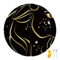 Gold And Black Capricorn Sign Print Basketball