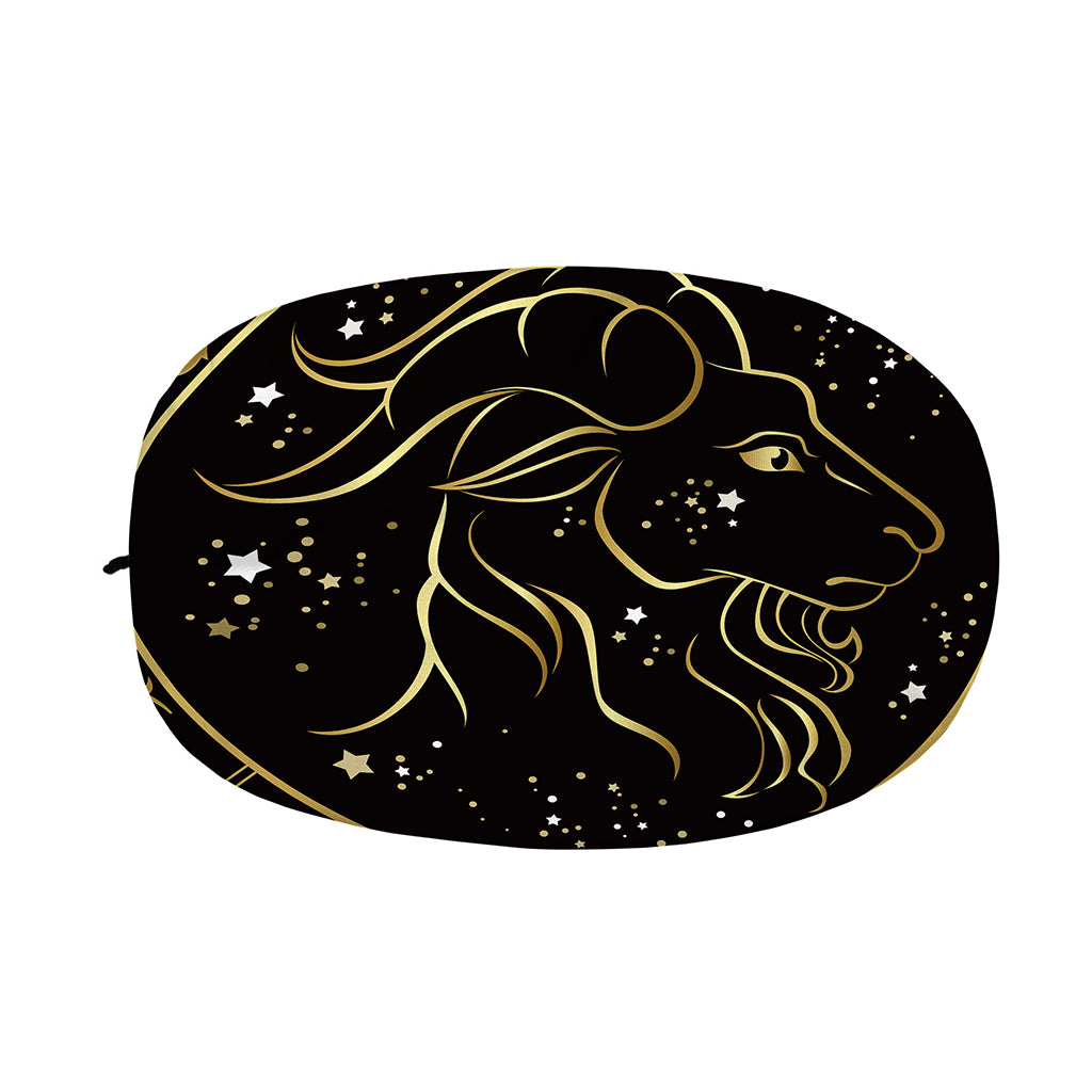 Gold And Black Capricorn Sign Print Car Side Mirror Covers