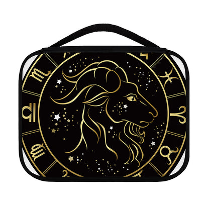 Gold And Black Capricorn Sign Print Classic Bible Case