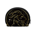 Gold And Black Capricorn Sign Print Coin Purse