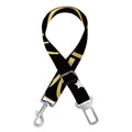 Gold And Black Capricorn Sign Print Dog Seat Belt