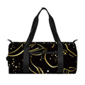Gold And Black Capricorn Sign Print Gym Bag