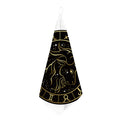 Gold And Black Capricorn Sign Print Hand Towel