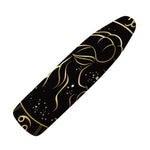 Gold And Black Capricorn Sign Print Ironing Board Cover