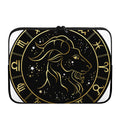 Gold And Black Capricorn Sign Print Laptop Sleeve