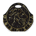 Gold And Black Capricorn Sign Print Neoprene Lunch Bag