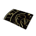 Gold And Black Capricorn Sign Print Pet Cooling Mat Cover