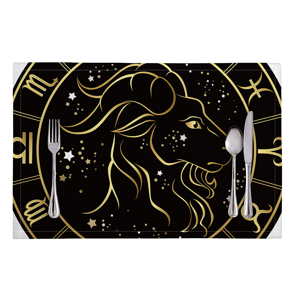 Gold And Black Capricorn Sign Print Placemat