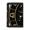 Gold And Black Capricorn Sign Print Trifold Wallet