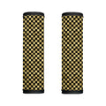 Gold And Black Checkered Pattern Print Handle Covers