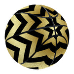 Gold And Black Chevron Pattern Print Basketball