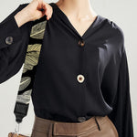 Gold And Black Feather Pattern Print Bag Strap