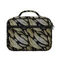 Gold And Black Feather Pattern Print Briefcase Bible Bag