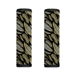 Gold And Black Feather Pattern Print Handle Covers