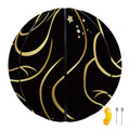 Gold And Black Gemini Sign Print Basketball