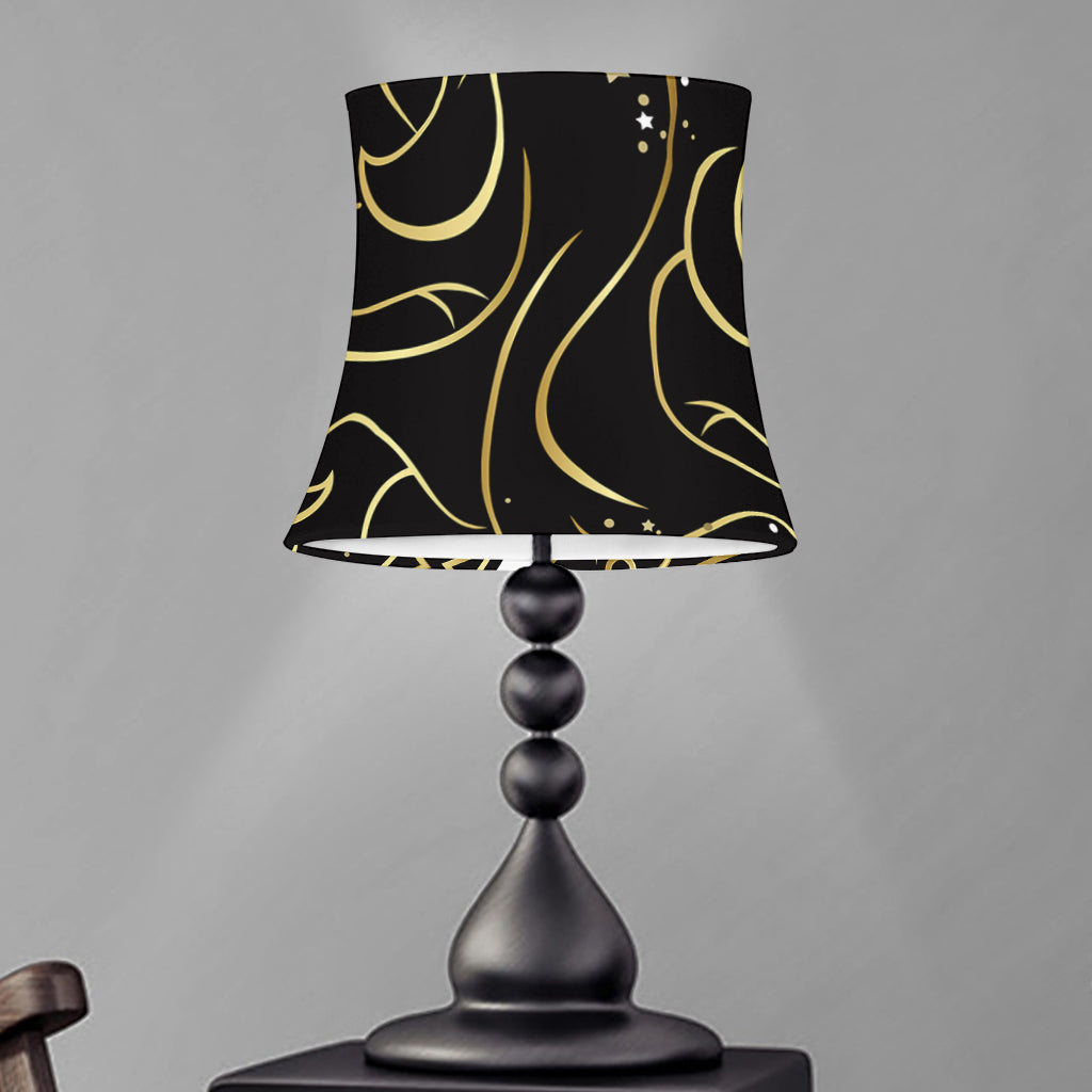 Gold And Black Gemini Sign Print Bell Lamp Shade