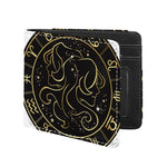 Gold And Black Gemini Sign Print Bifold Wallet
