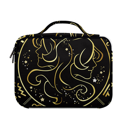 Gold And Black Gemini Sign Print Briefcase Bible Bag