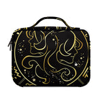 Gold And Black Gemini Sign Print Briefcase Bible Bag