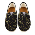 Gold And Black Gemini Sign Print Casual Shoes
