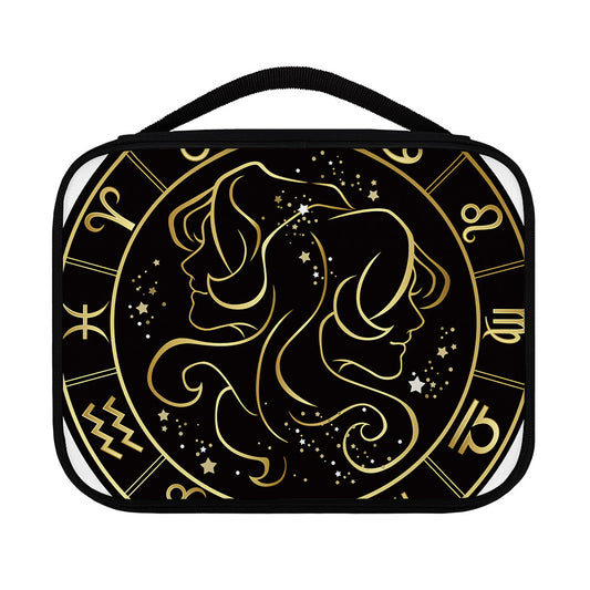 Gold And Black Gemini Sign Print Classic Bible Case