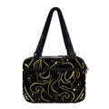 Gold And Black Gemini Sign Print Double Strap Bible Bag