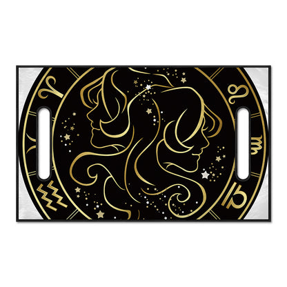 Gold And Black Gemini Sign Print Golf Cart Seat Cover