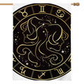 Gold And Black Gemini Sign Print House Flag