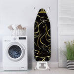 Gold And Black Gemini Sign Print Ironing Board Cover