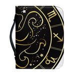 Gold And Black Gemini Sign Print Leather Bible Cover