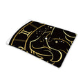 Gold And Black Gemini Sign Print Pet Cooling Mat Cover