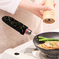 Gold And Black Gemini Sign Print Skillet Handle Cover